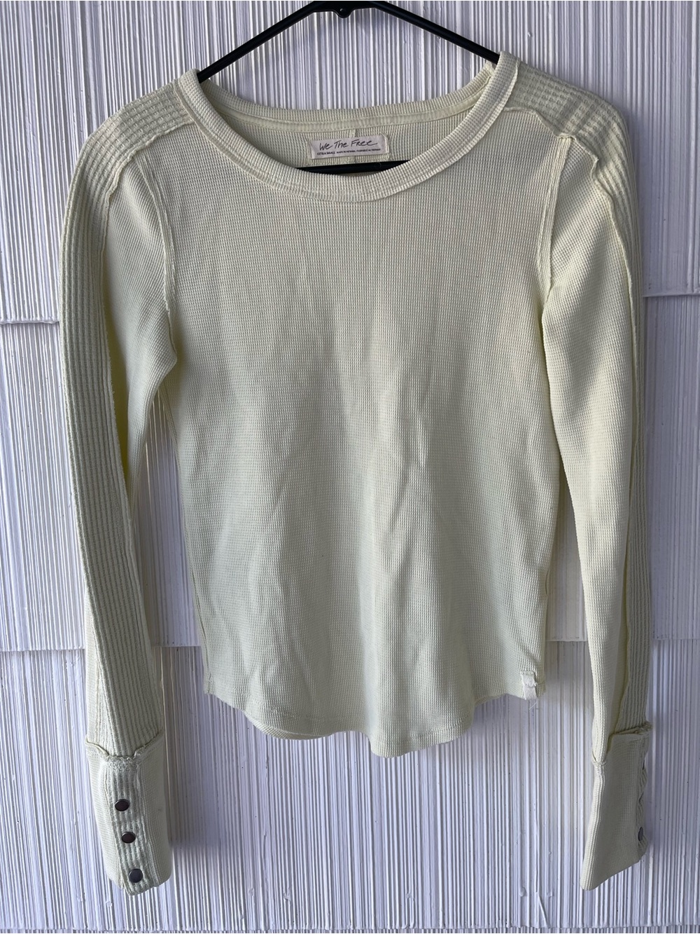 We The Free Cream Long-Sleeve Waffle Thermal Top